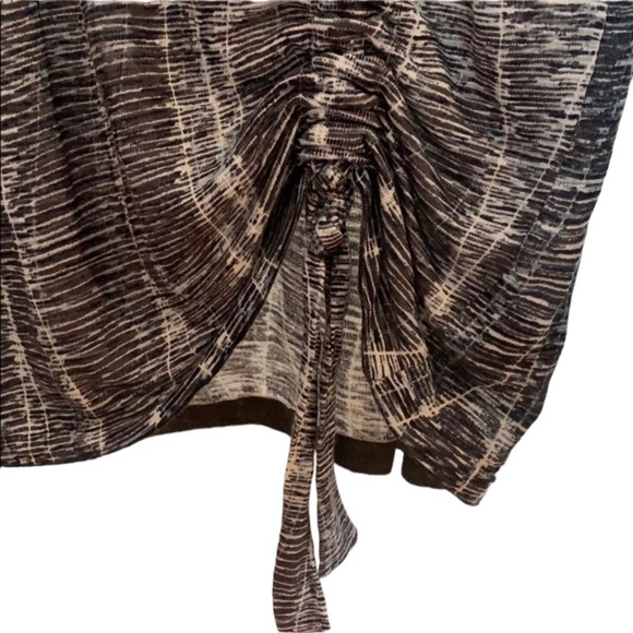 - Nic + Zoe Black Grey Dolman Sleeve Sweater Linen Rayon Adjustable Hem - Picture 6 of 8